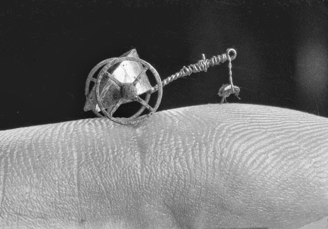 Rudolph the Flea Pulling a Metal Merry-Go-Round, 1951