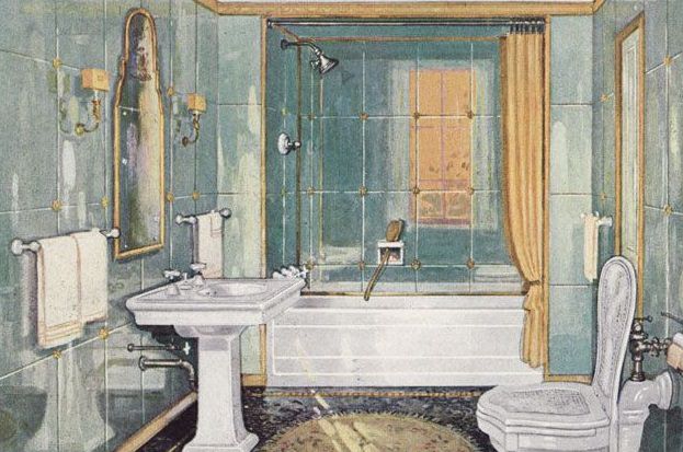 What Bathrooms Looked Like in the 1920s