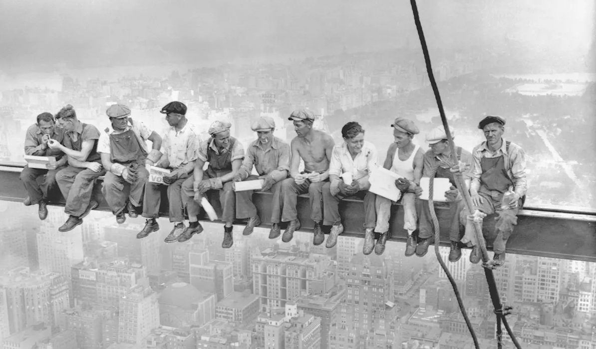 Story Behind Lunch atop a Skyscraper