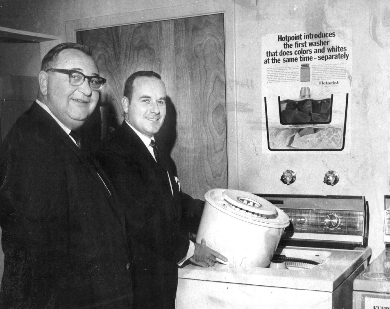 Hotpoint Duo-Load washer debut, Denver, 1968.