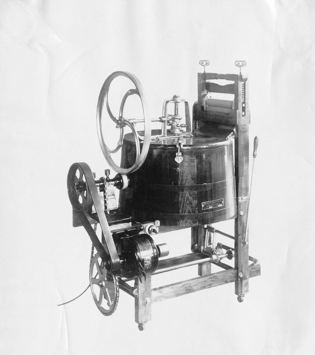 Early General Electric washing machine.