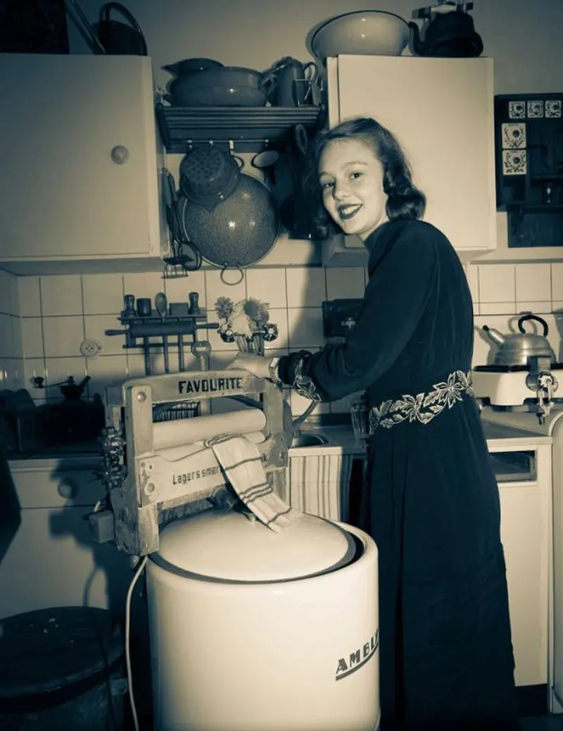 A Photographic Journey Through the Early Days of Washing Machines, 1880s-1950s