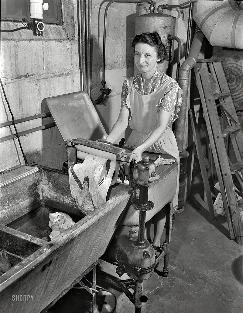 A Photographic Journey Through the Early Days of Washing Machines, 1880s-1950s