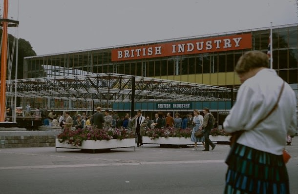 British pavilion at Expo 58, Brussels, August 1958.