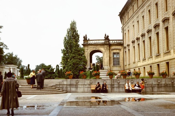 Inside Prague Castle, Prague, July 1958.