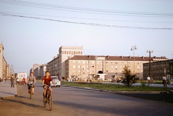 Street scene in Havířov, July 1958.