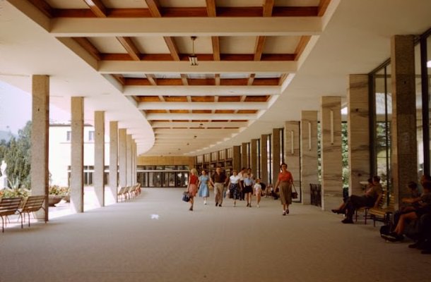 Spa in Luhačovice, July 1958.