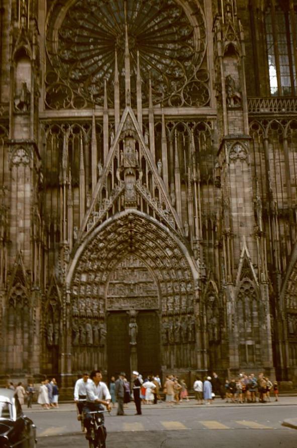 Cathedral in Strasbourg, July 1958.