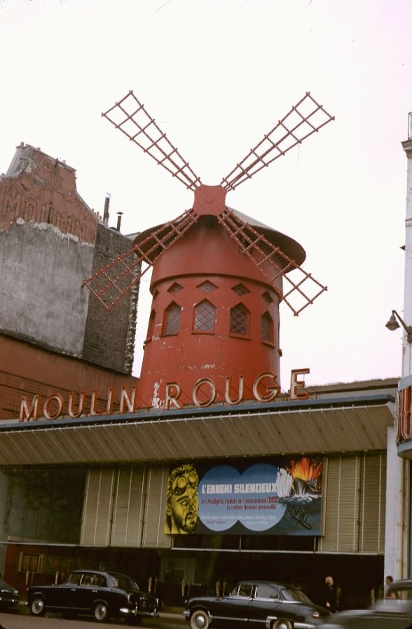 Moulin Rouge nightclub, Paris, August 1958.