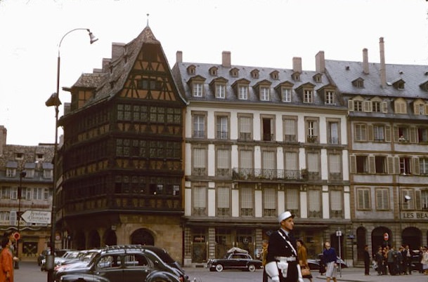 View of Strasbourg, July 1958.