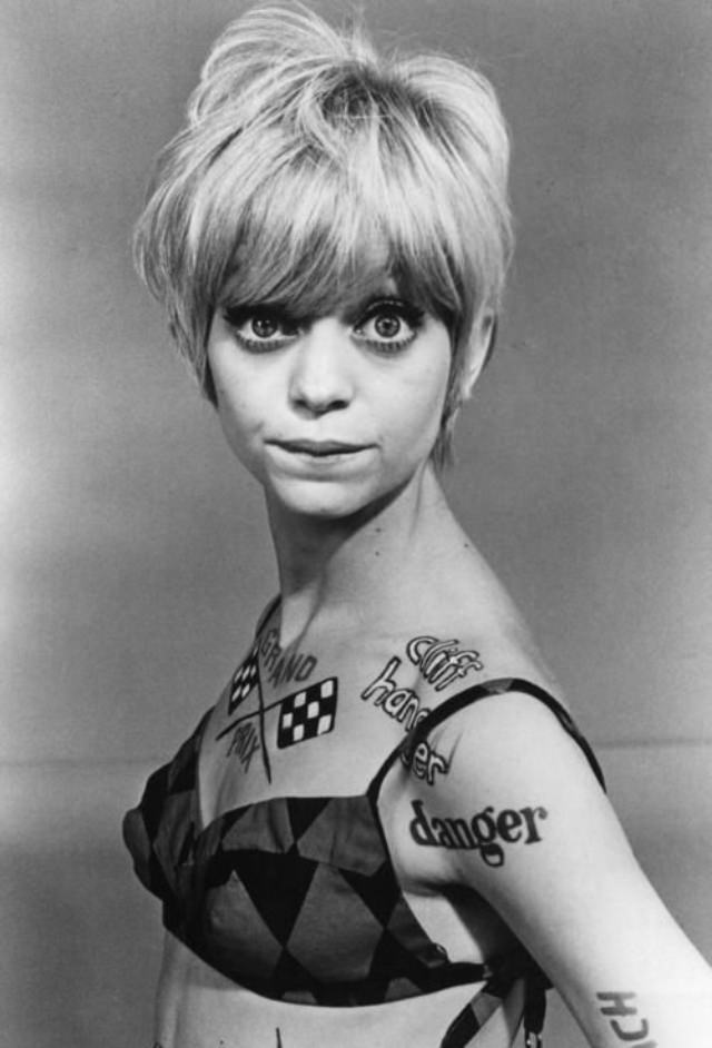 Goldie Hawn and Her Signature Short Hairstyle in the Swinging Sixties