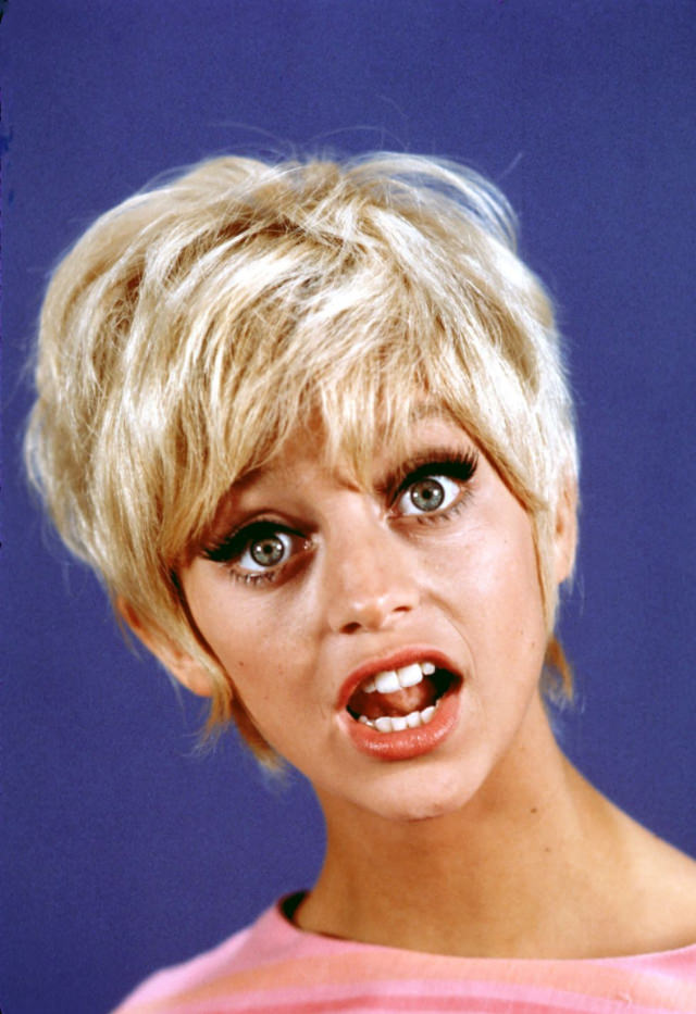 Goldie Hawn and Her Signature Short Hairstyle in the Swinging Sixties