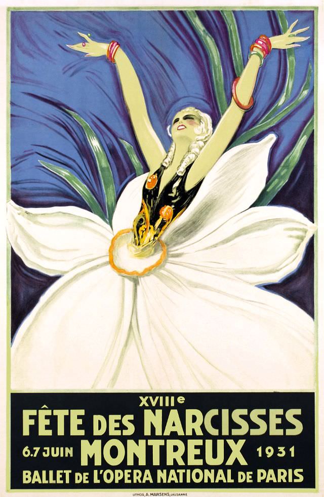 Montreux, Fête des narcisses, 1931