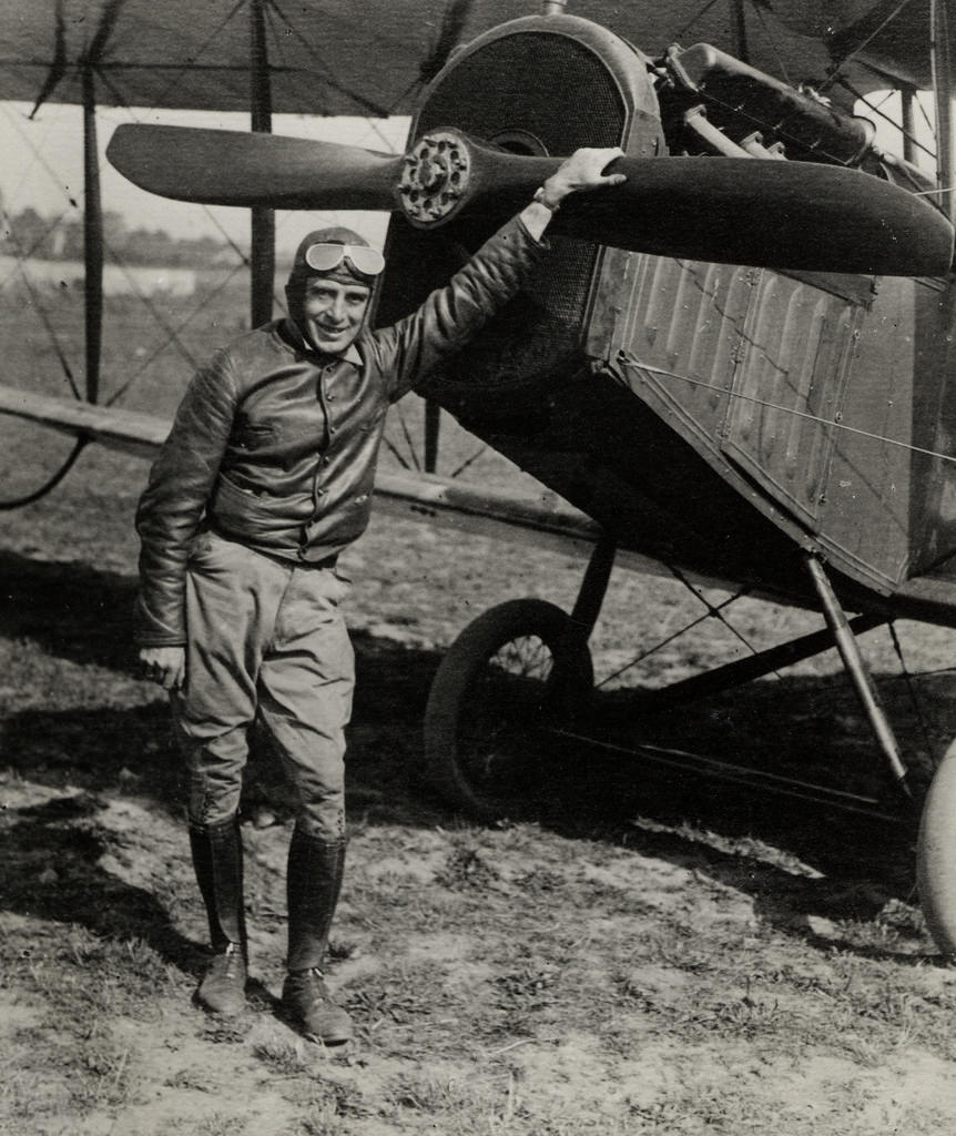 Airmail pilot Eddie Gardner, 1918.