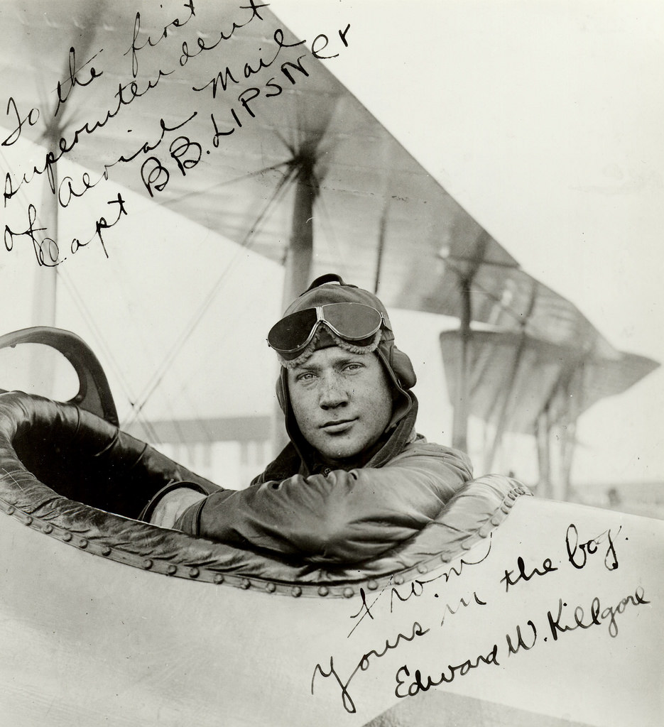 Airmail pilot Edward Killgore, 1918.