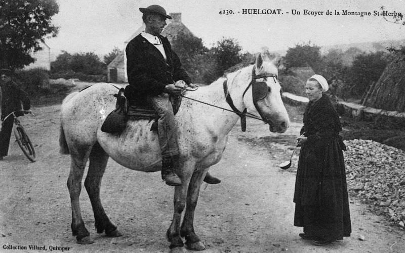 Breton peasants in Huelgoat.