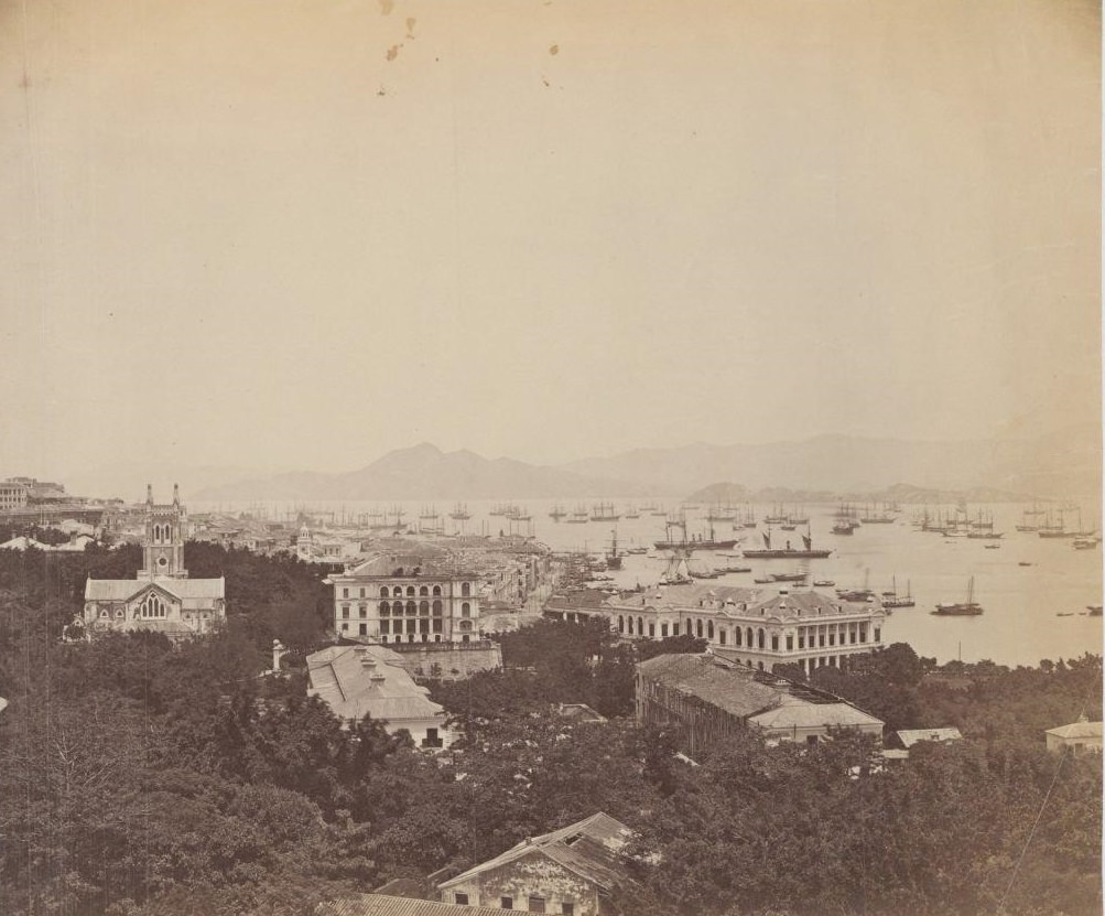 Panorama of Hong Kong, 1869