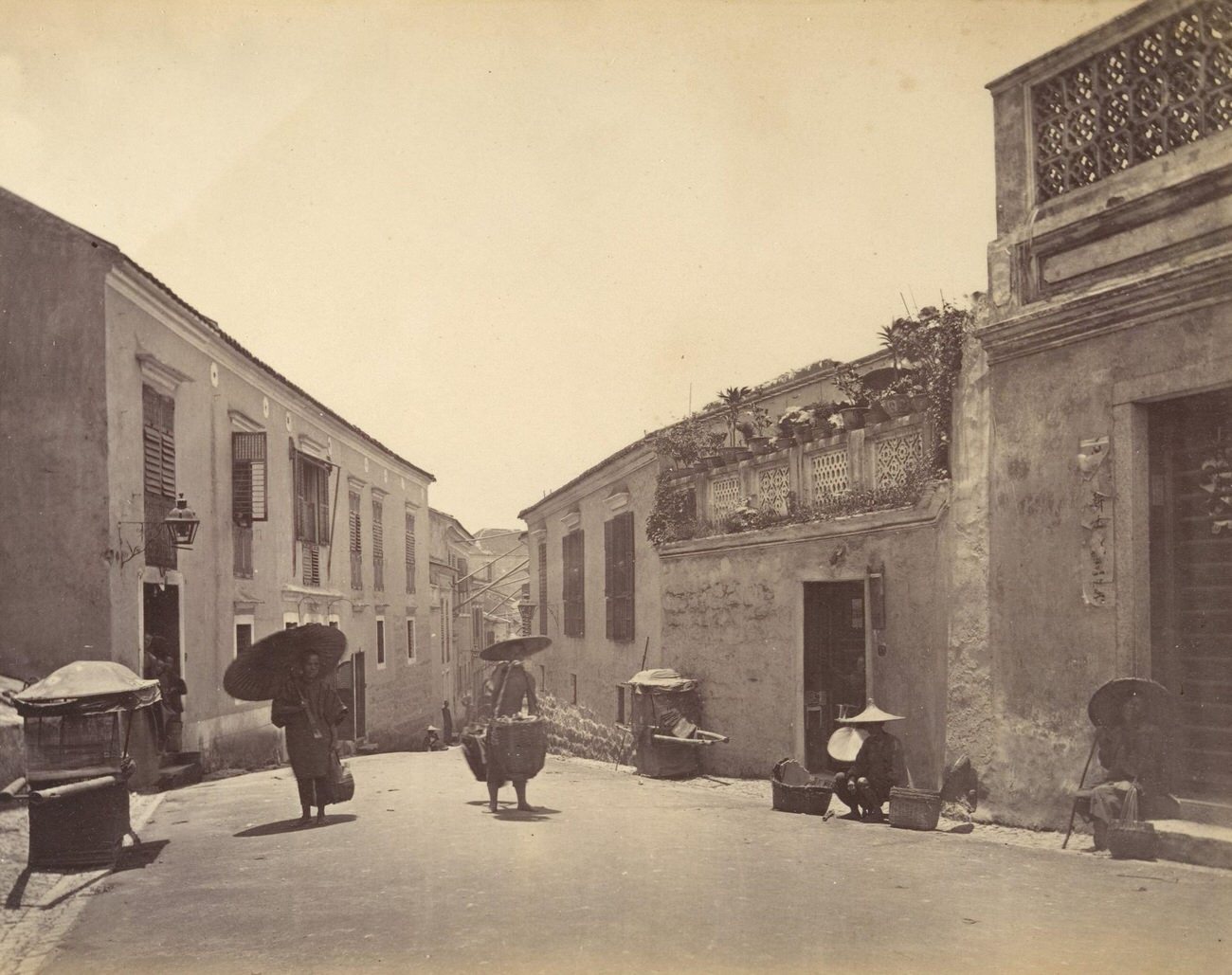 A street in Macao, 1869