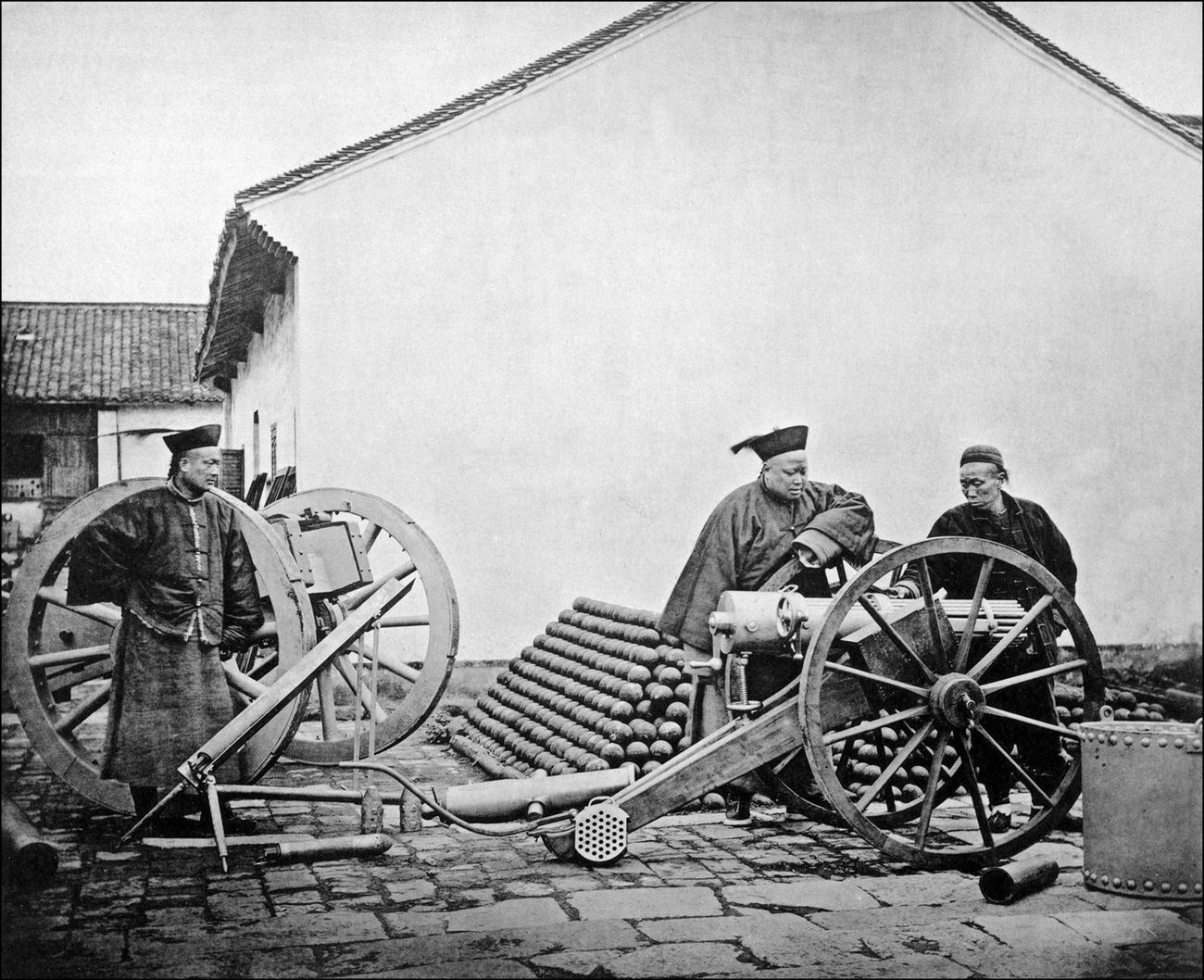 Qing officers at the Nanjing Jinling Arsenal, built in 1865
