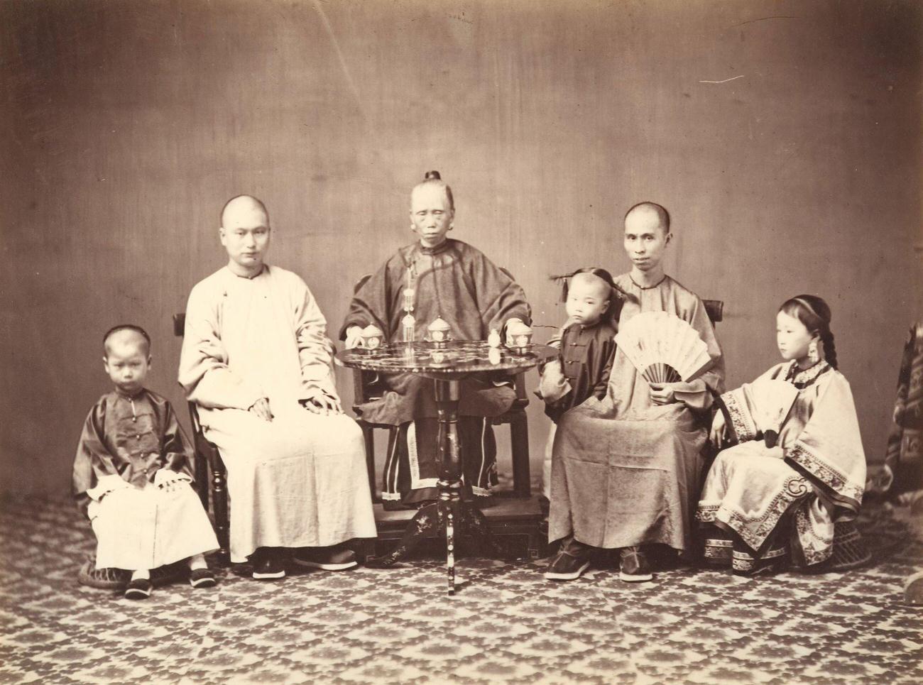 Mandarin with Family, 1863