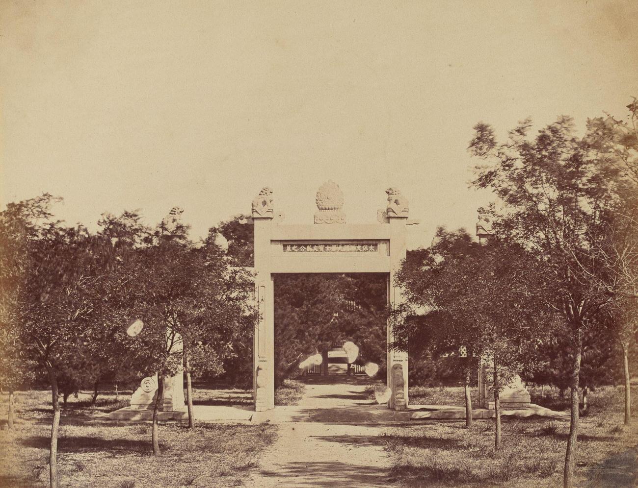 Tomb Near Palichian, the scene of the commencement of the attack on September 21, 1860