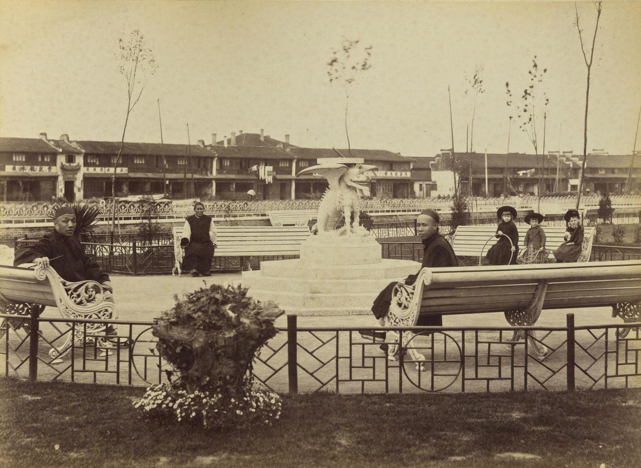 Public Gardens, Shanghai, 1870