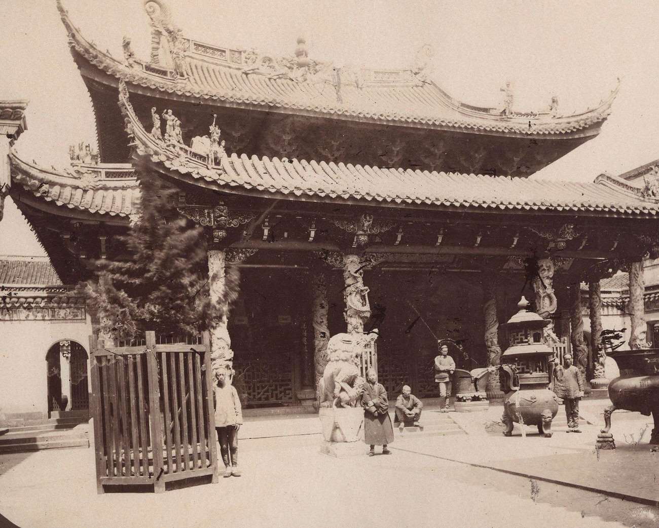 Pagoda in China, 1870