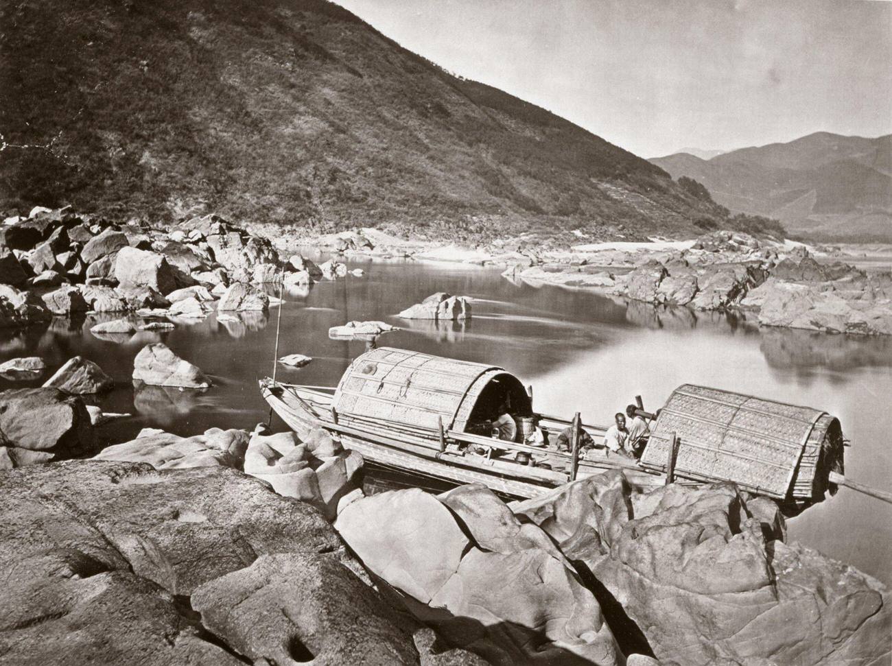 A Rapid Boat by John Thomson, 1871