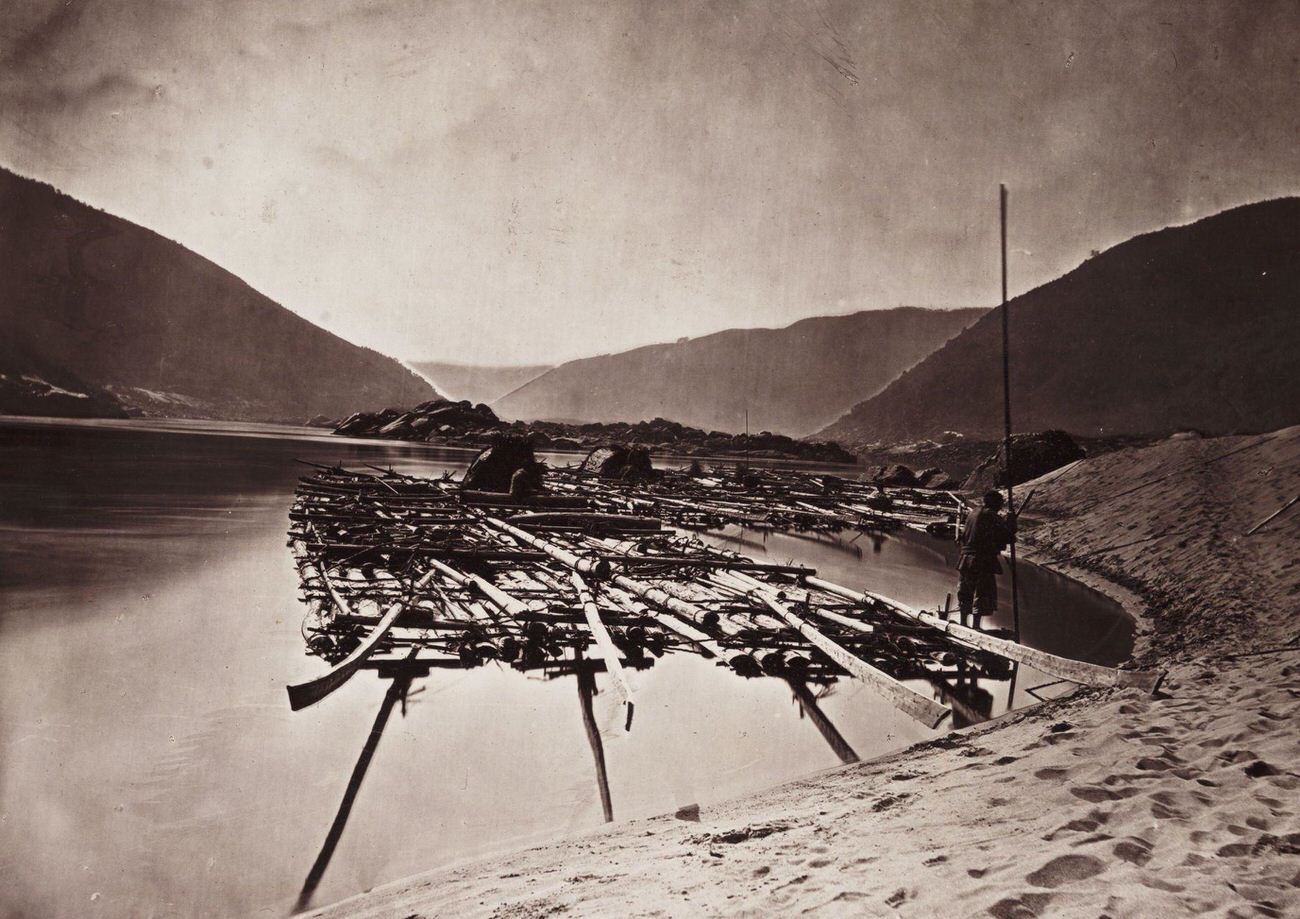 A Pine Raft, 1871