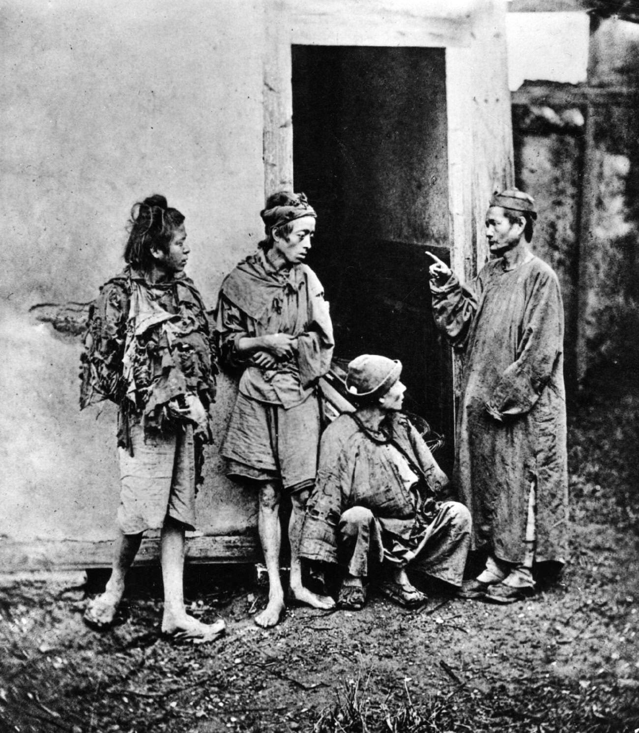 Street Life, Beggars, 1874