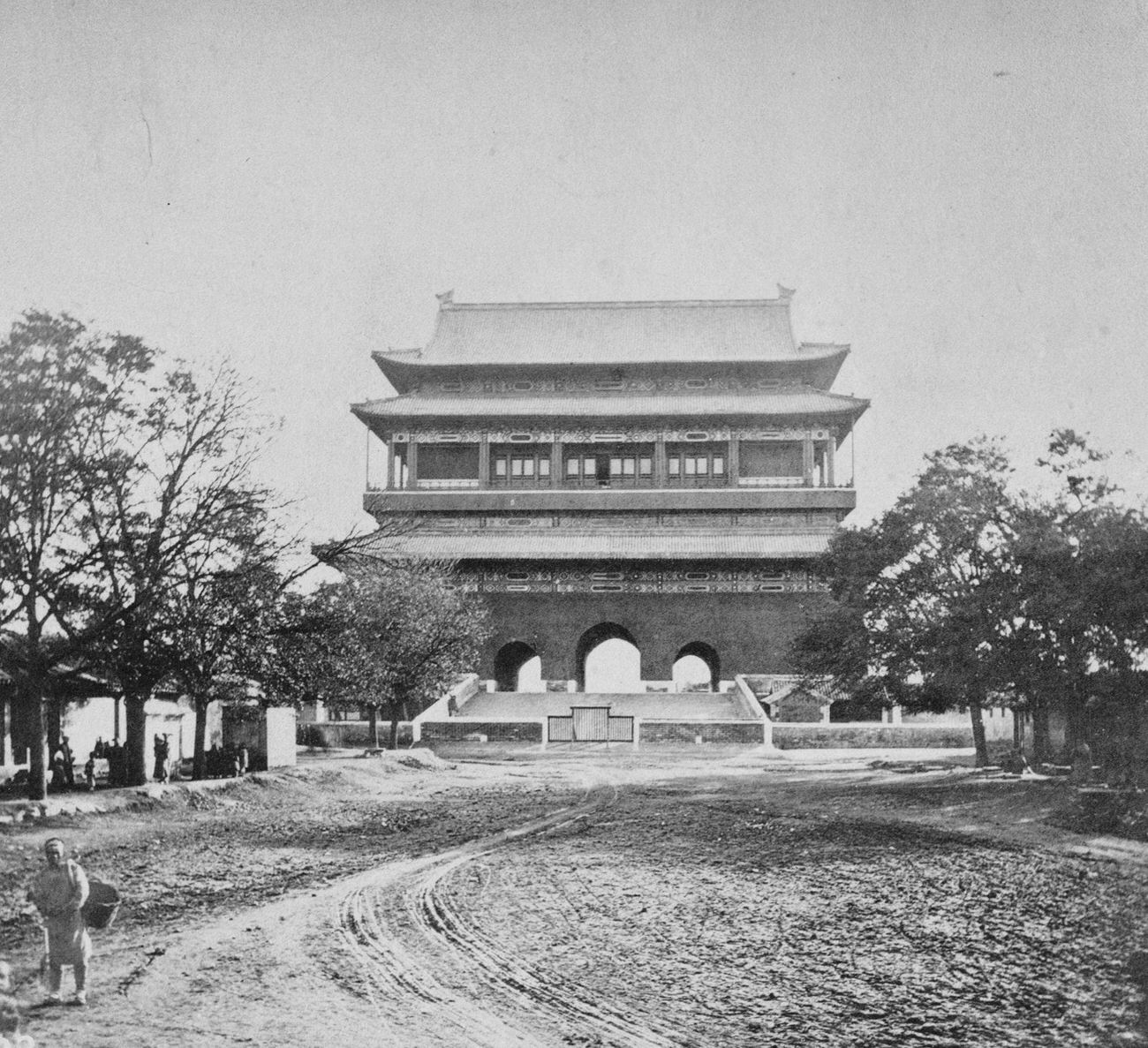 The Drum Tower, Peking, China, 1870s