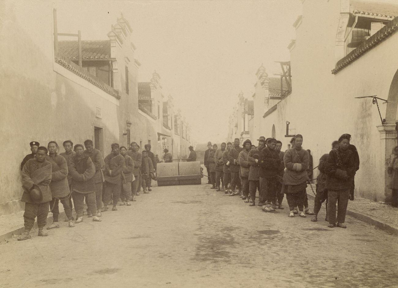 Coolies, Canton, China, 1870s