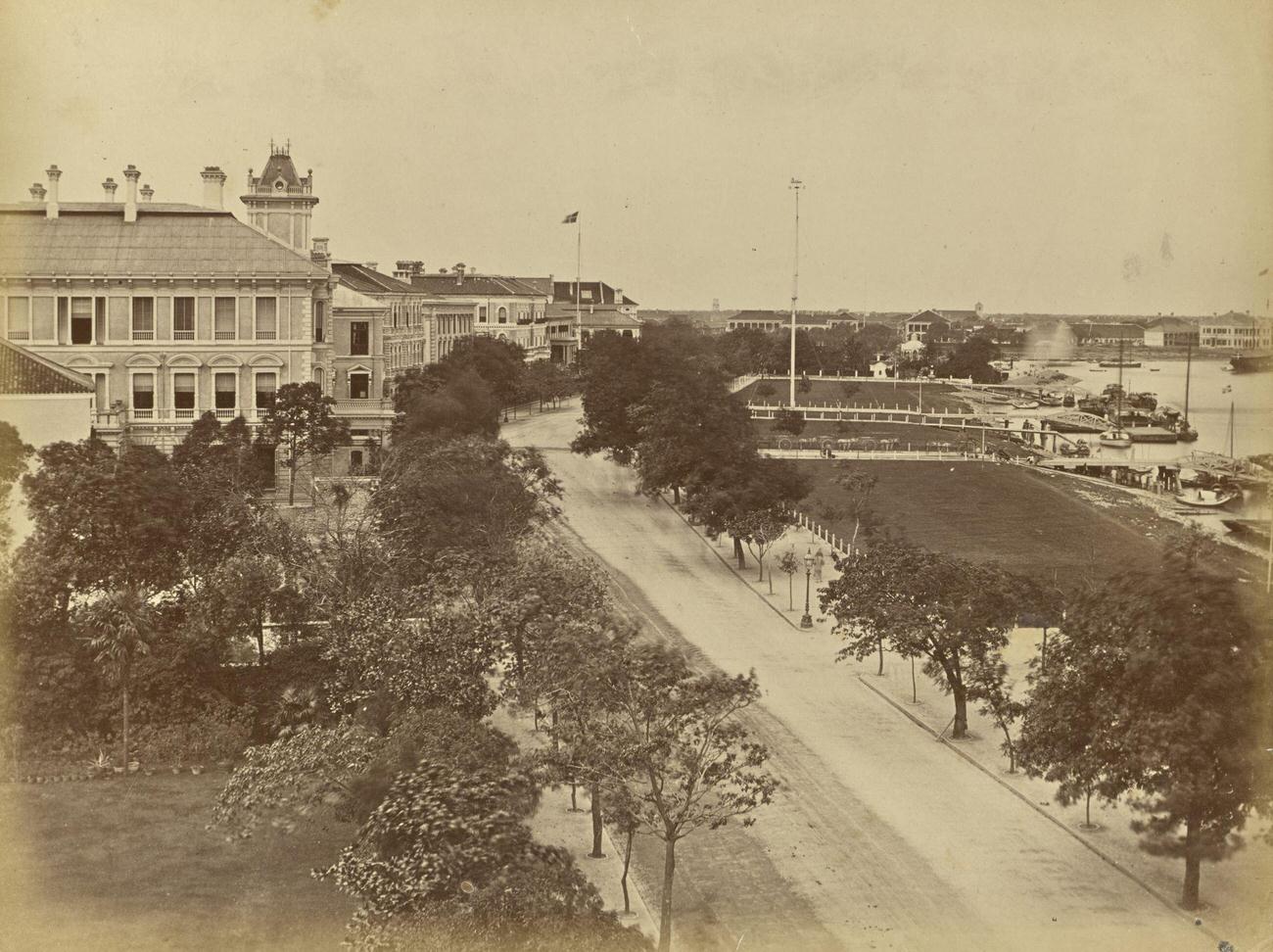 Astor House & Oriental Bank, Shanghai, 1870