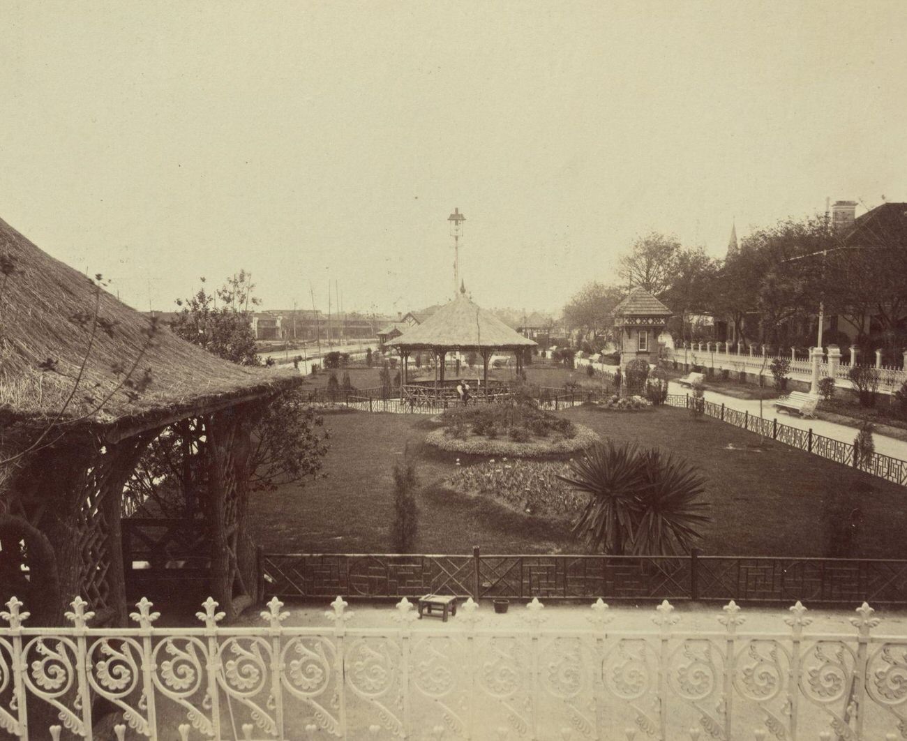Public Gardens, Shanghai, 1870s