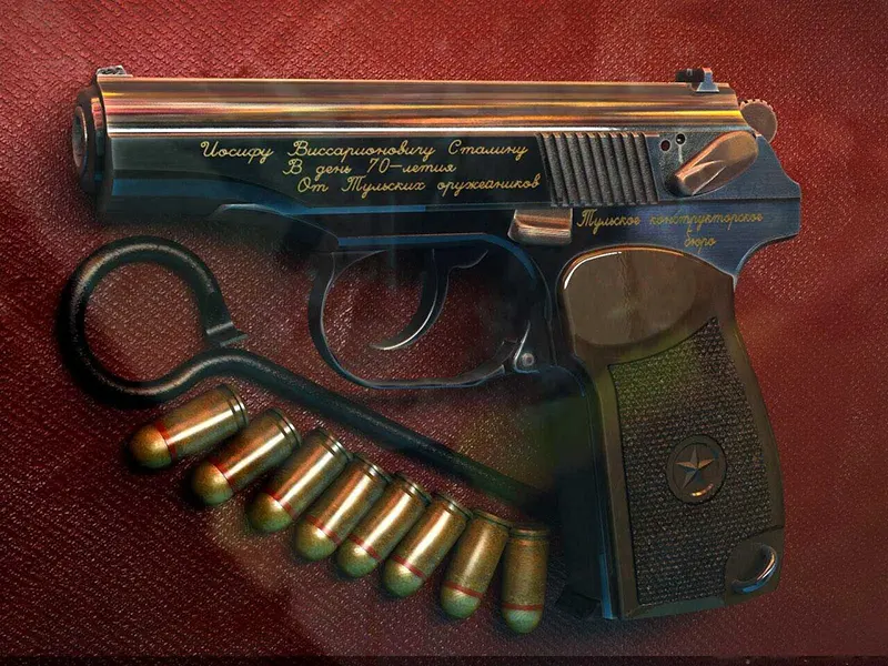 Makarov pistol, a birthday gift to Josef Stalin (1949)