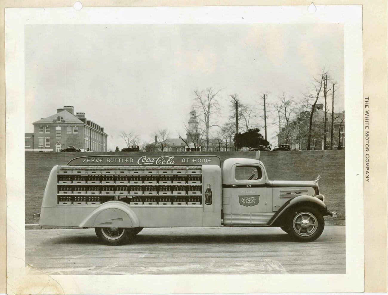 A 1936 sales booklet photo of a Model 704 delivery truck from The White Motor Company.