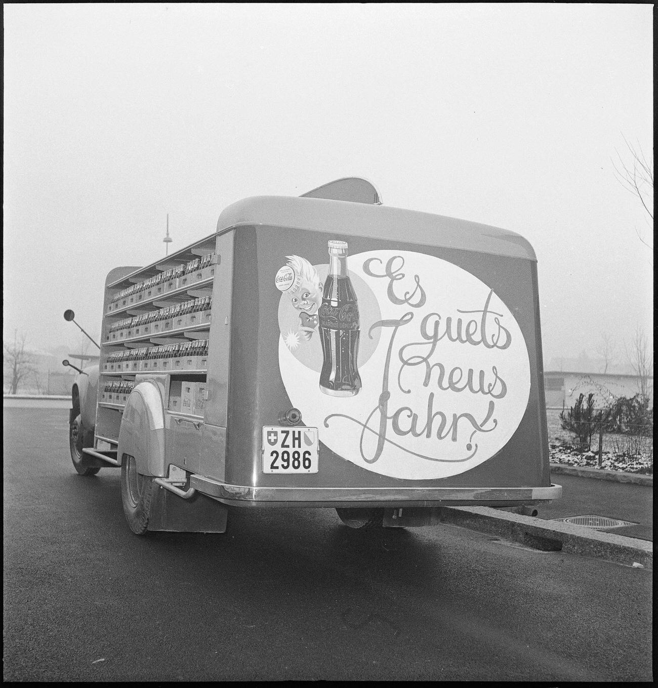 A Coca-Cola delivery truck, 1949.
