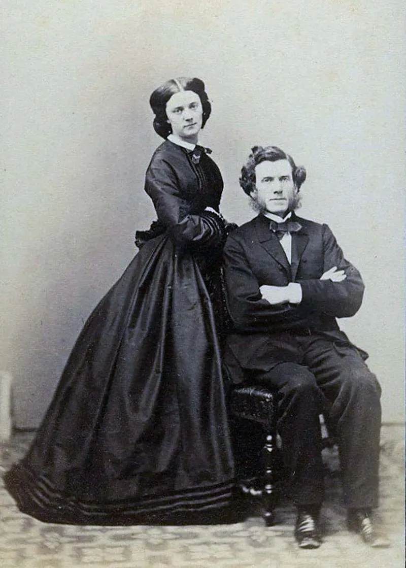 Couple during Second French Empire, 1865.