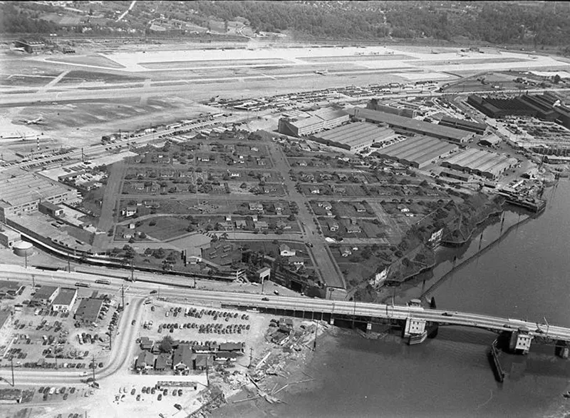 Aerial view of Boeing Plant 2, Seattle, Washington, 1945.