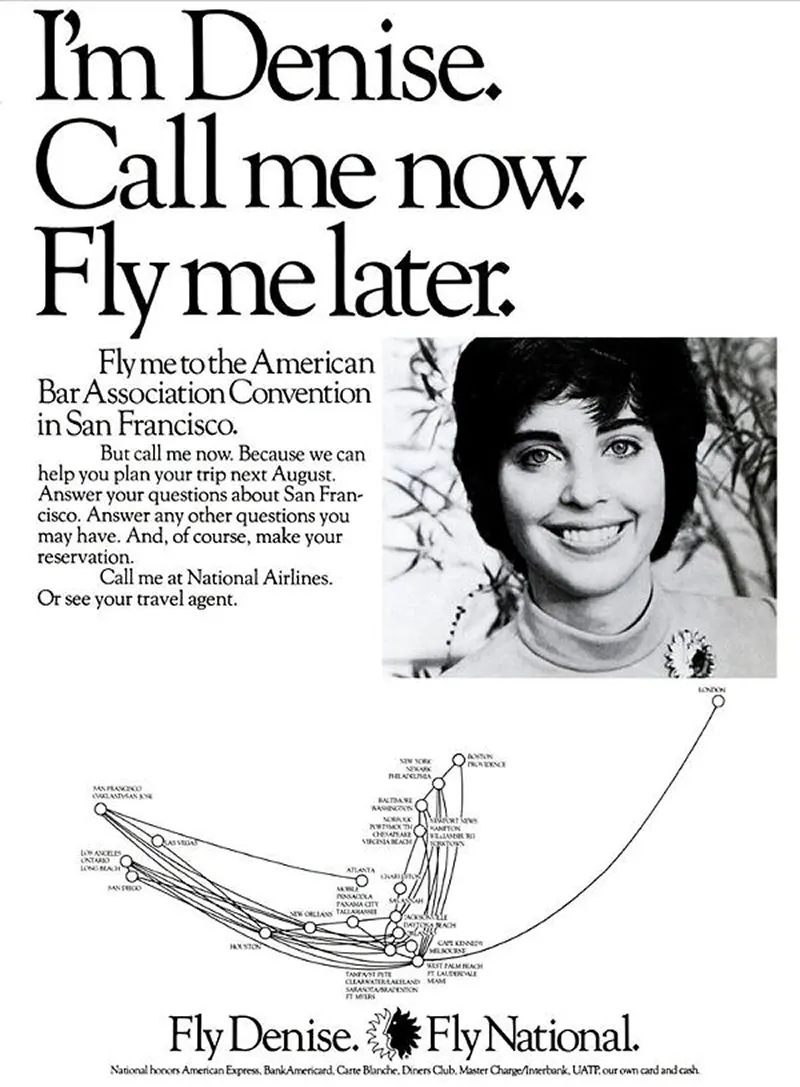 The Bold and Controversial "Fly Me" Ad Campaign of the 1970s