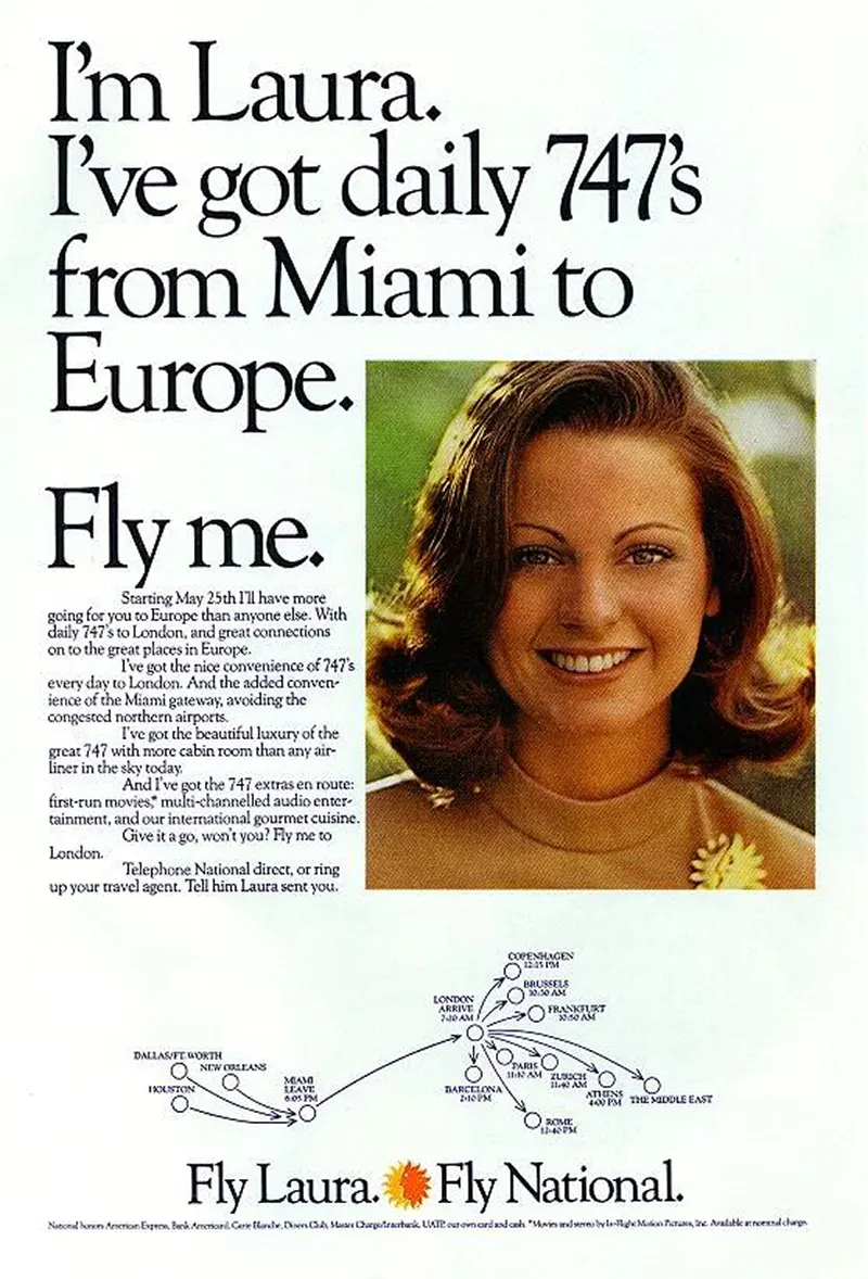 The Bold and Controversial "Fly Me" Ad Campaign of the 1970s