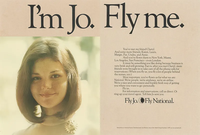 The Bold and Controversial "Fly Me" Ad Campaign of the 1970s