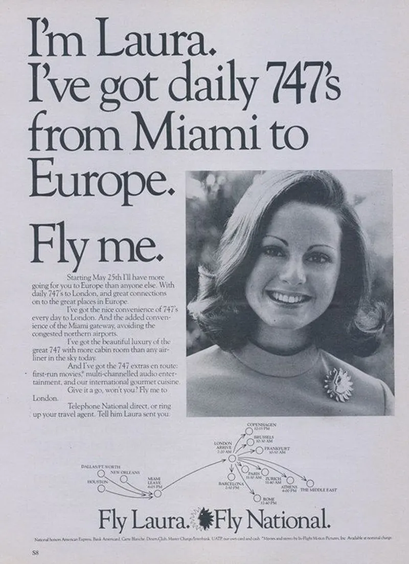 The Bold and Controversial "Fly Me" Ad Campaign of the 1970s