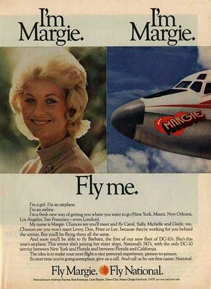 The Bold and Controversial "Fly Me" Ad Campaign of the 1970s