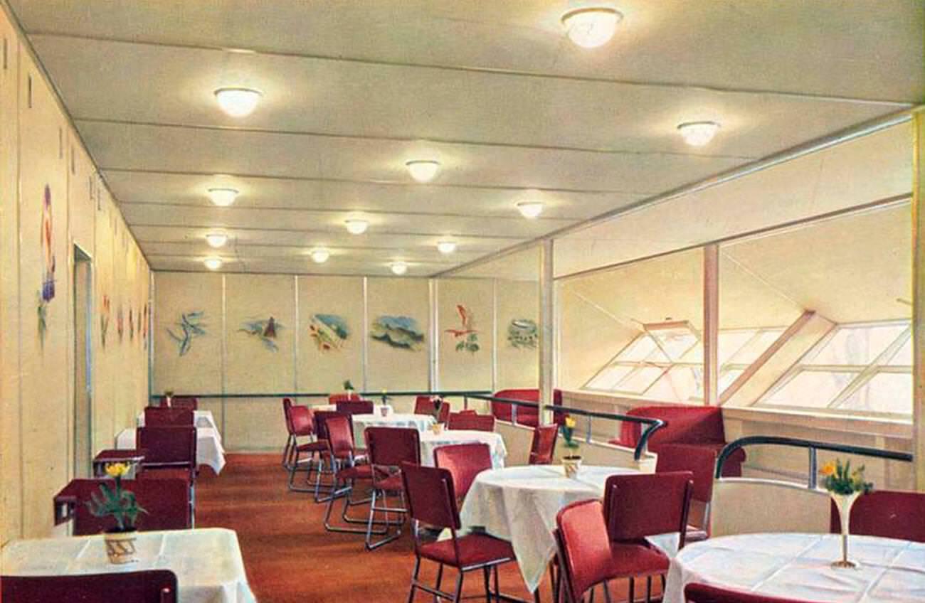 Passenger Lounge of Zeppelin LZ 129 Hindenburg