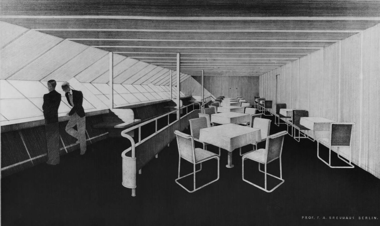 Interior of Zeppelin LZ 129 "Hindenburg"