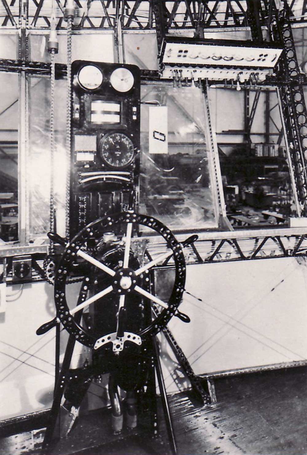 Elevator Wheel, Panel, and Ballast Board on Hindenburg