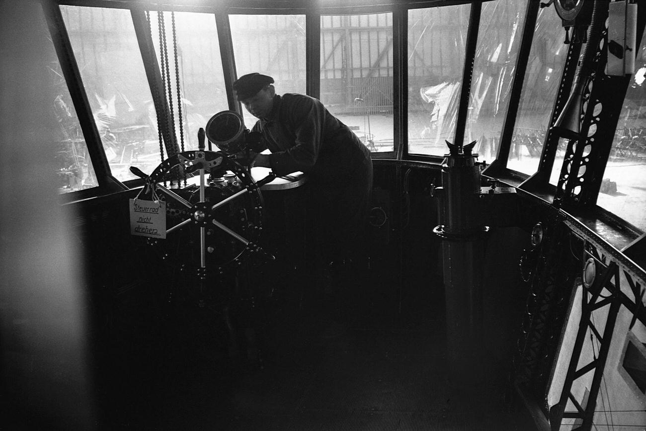Cockpit of the Hindenburg Airship