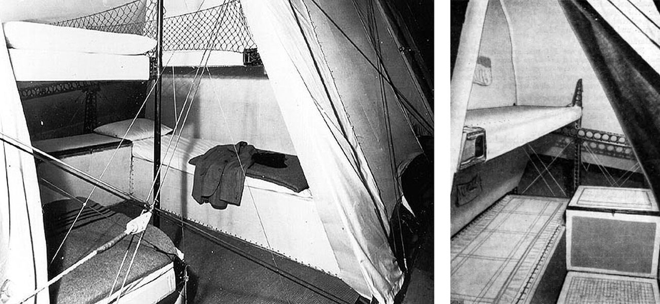 Crew Bunks Along Hindenburg's Keel