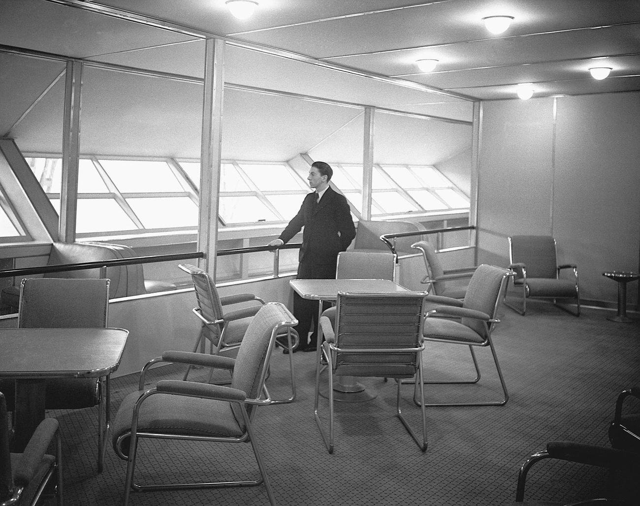 Lounge Area Inside the Hindenburg Airship
